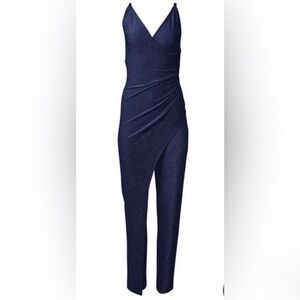 Elegant Navy Blue Women's Jumpsuit